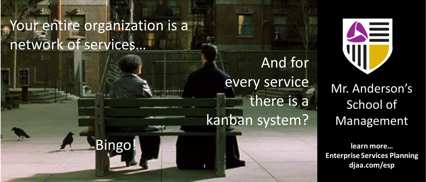 Managing in a Service-oriented Organization: For every service there should be a Kanban system